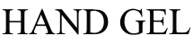 HAND GEL 